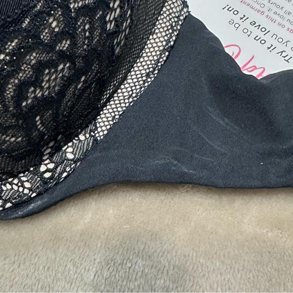 Essential Bodywear Piper Ultimate Push Up Plunge Bra #8518 Black Beige 36A - Picture 4 of 10